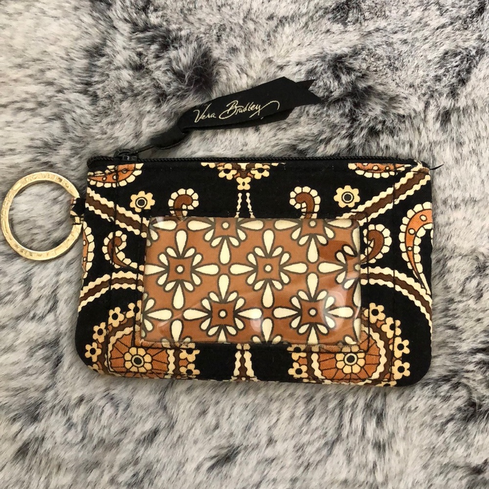 Black/Brown Vera Bradley ID Holder